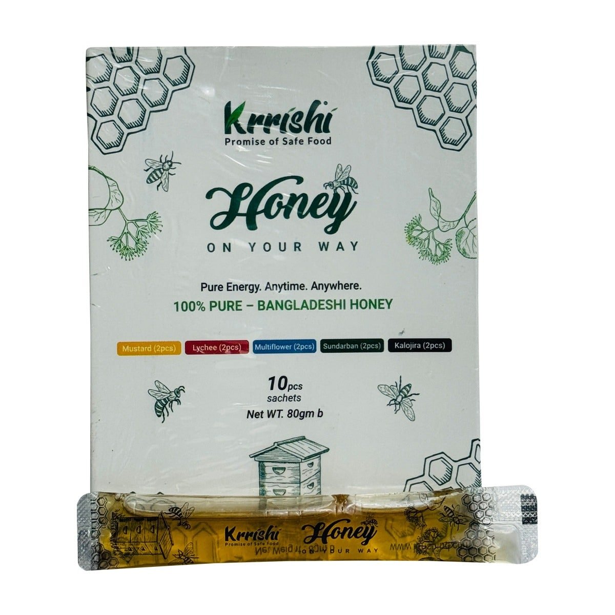 5 Flavour Sachet Honey Combo – 10 Pcs Sachet
