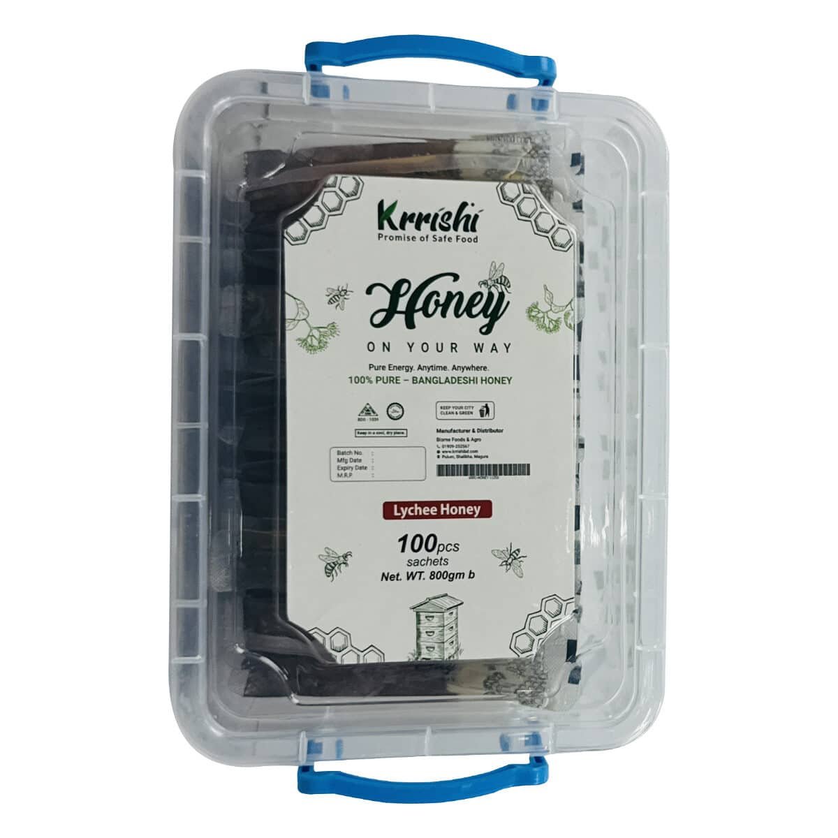 Photo 01 লিচু ফুলের মধু (Lychee Honey) - 100 Pcs Sachets - Image 1